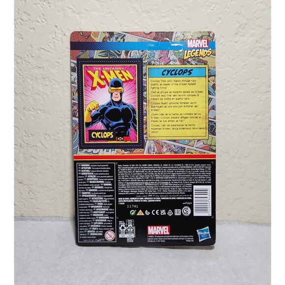 Marvel Legends Retro X-Men Cyclops 3.75" Action Figure Kenner 2021 New Sealed - Picture 3 of 3